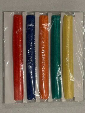 NEW Fold Over Elastic (FOE)-5 Primary Colors- 5/8" wide, 3 yards each (15 yards)